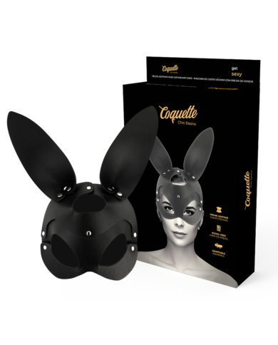 COQUETTE CHIC DESIRE MASCARA CUERO VEGANO CON OREJAS DE CONEJO COQUETTE CHIC DESIRE MASCARA CUERO VEGANO CON OREJAS DE CONEJO