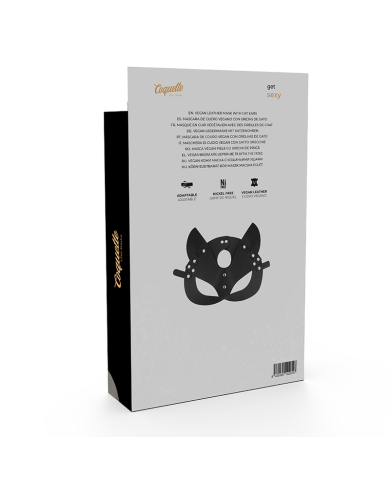 COQUETTE CHIC DESIRE MASCARA CUERO VEGANO CON OREJAS DE GATO COQUETTE CHIC DESIRE MASCARA CUERO VEGANO CON OREJAS DE GATO