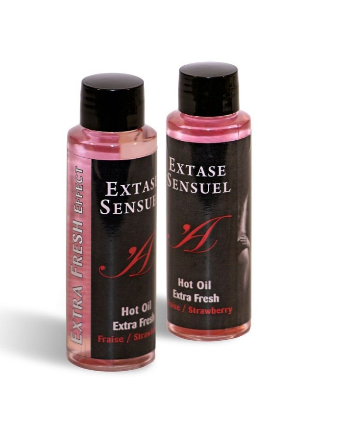 EXTASE SENSUAL ACEITE MASAJE EFECTO EXTRA FRESH FRESA 100 ML