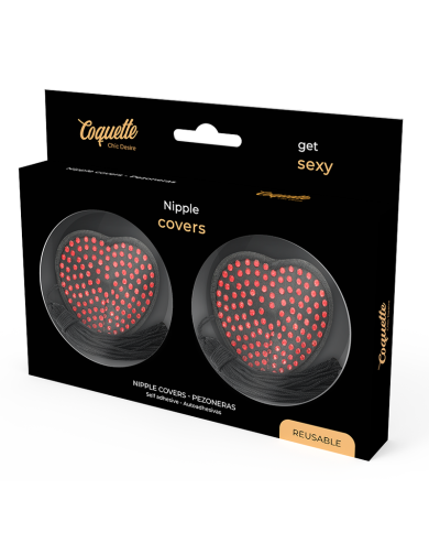 COQUETTE CHIC DESIRE CUBRE PEZONES ROJO NEGRO COQUETTE CHIC DESIRE CUBRE PEZONES ROJO NEGRO