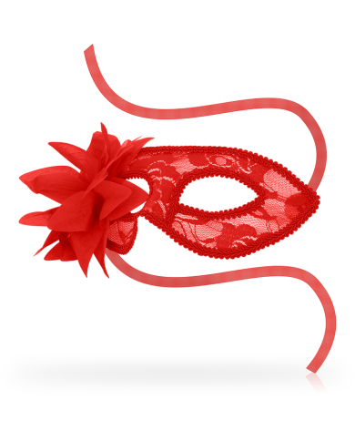 OHMAMA MASKS ANTIFAZ CON ENCAJES Y FLOR ROJO OHMAMA MASKS ANTIFAZ CON ENCAJES Y FLOR ROJO