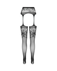 PASSION S029 MEDIAS CON LIGUERO NEGRO TALLA UNICA