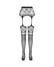 PASSION S030 MEDIAS CON LIGUERO NEGRO TALLA UNICA