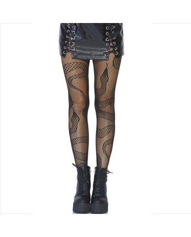 LEG AVENUE MEDIAS DE RED SERPIENTES NEGRO LEG AVENUE MEDIAS DE RED SERPIENTES NEGRO