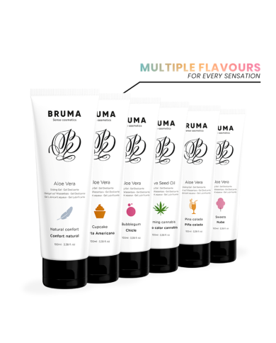 BRUMA GEL DESLIZANTE CON ALOE VERA SABOR A TARTA AMERICANA 100 ML BRUMA GEL DESLIZANTE CON ALOE VERA SABOR A TARTA AMERICANA 100 ML