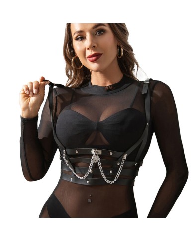 SUBBLIME ARNES FORMA CORSET DETALLE CADENAS TALLA UNICA SUBBLIME ARNES FORMA CORSET DETALLE CADENAS TALLA UNICA