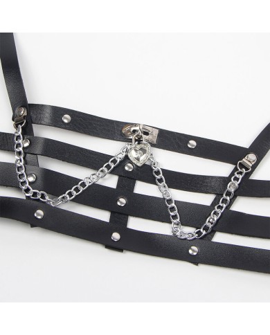 SUBBLIME ARNES FORMA CORSET DETALLE CADENAS TALLA UNICA SUBBLIME ARNES FORMA CORSET DETALLE CADENAS TALLA UNICA