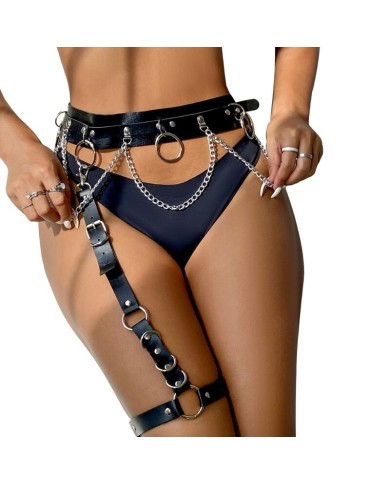 SUBBLIME ARNES CINTURON Y LIGA DETALLE ANILLAS Y CADENA TALLA UNICA SUBBLIME ARNES CINTURON Y LIGA DETALLE ANILLAS Y CADENA TALLA UNICA