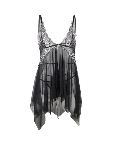 SUBBLIME BABYDOLL TELA TUL PECHO ENCAJE S M SUBBLIME BABYDOLL TELA TUL PECHO ENCAJE S M