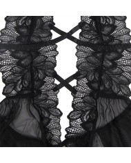SUBBLIME TEDDY CUELLO HALTER ESPALDA DESCUBIERTA ENCAJE NEGRO S M