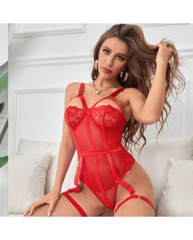SUBBLIME TEDDY CON LIGUERO DETALLE TIRAS PECHO ROJO S M