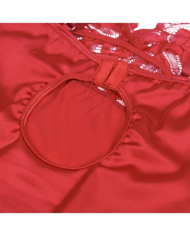SUBBLIME BABYDOLL SATINADO CON ENCAJE ROJO S M SUBBLIME BABYDOLL SATINADO CON ENCAJE ROJO S M