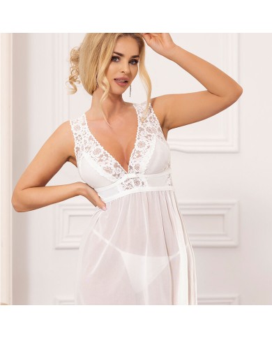 SUBBLIME BABYDOLL ESCOTE EN V DE ENCAJE BLANCO S M SUBBLIME BABYDOLL ESCOTE EN V DE ENCAJE BLANCO S M