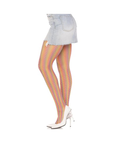 LEG AVENUE MEDIAS DE CROCHET MULTICOLOR LEG AVENUE MEDIAS DE CROCHET MULTICOLOR