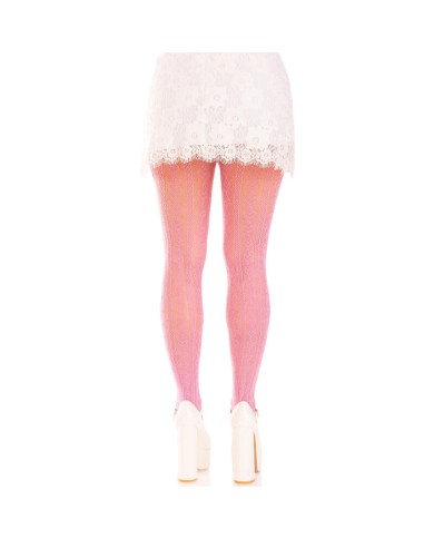 LEG AVENUE MEDIAS CON ABERTURAS CORAZON LAZOS ROSA LEG AVENUE MEDIAS CON ABERTURAS CORAZON LAZOS ROSA