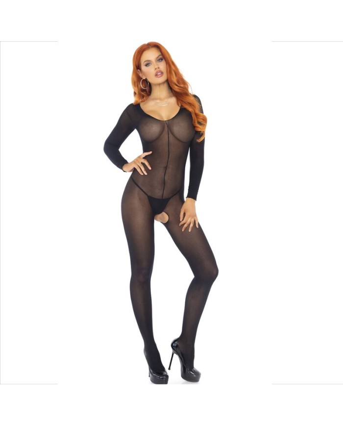 LEG AVENUE BODYSTOCKING NEGRO MANGA LARGA