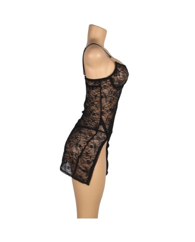 SUBBLIME 954185 BABYDOLL DE ENCAJE CON TIRANTES AJUSTABLES NEGRO S M SUBBLIME 954185 BABYDOLL DE ENCAJE CON TIRANTES AJUSTABLES NEGRO S M