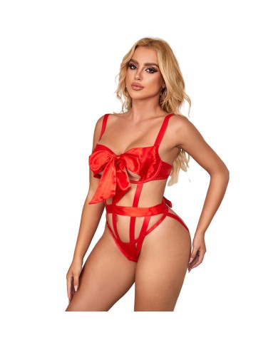 SUBBLIME 954468 BODY SEXY CALADO CON LAZO ROJO S M SUBBLIME 954468 BODY SEXY CALADO CON LAZO ROJO S M