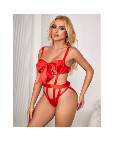 SUBBLIME 954468 BODY SEXY CALADO CON LAZO ROJO S M SUBBLIME 954468 BODY SEXY CALADO CON LAZO ROJO S M