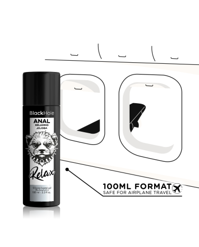 BLACK HOLE ANAL RELAXING CON JOJOBA BASE SILICONA 100 ML BLACK HOLE ANAL RELAXING CON JOJOBA BASE SILICONA 100 ML