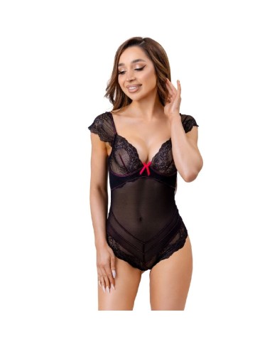 LIVCO CORSETTI FASHION EVELYN LC 20243 BODY CON ADORNOS DE ENCAJE Y TRANPARENCIAS NEGRO S M LIVCO CORSETTI FASHION EVELYN LC 20243 BODY CON ADORNOS DE ENCAJE Y TRANPARENCIAS NEGRO S M