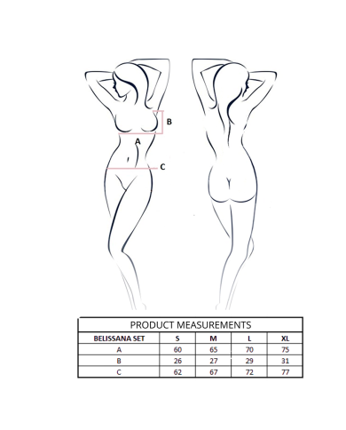PASSION BELISSANA SET SUJETADOR TANGA BURDEOS S M PASSION BELISSANA SET SUJETADOR TANGA BURDEOS S M
