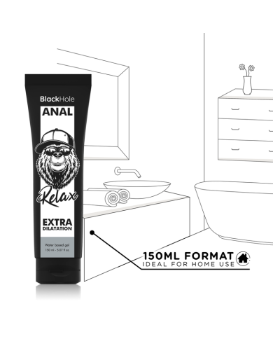 BLACK HOLE GEL BASE AGUA DILATACION ANAL 150 ML BLACK HOLE GEL BASE AGUA DILATACION ANAL 150 ML