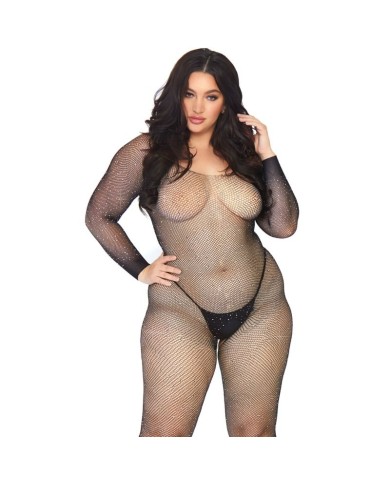LEG AVENUE BODYSTOCKING EN RED CON BRILLANTE 1X 2X LEG AVENUE BODYSTOCKING EN RED CON BRILLANTE 1X 2X