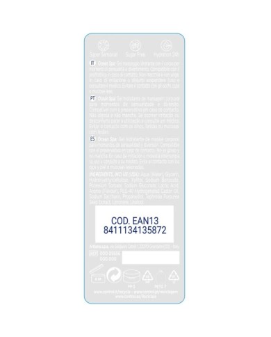 CONTROL 2 EN 1 MASSAGE PLEASURE MEDITERRANEAN SEA 200 ML CONTROL 2 EN 1 MASSAGE PLEASURE MEDITERRANEAN SEA 200 ML
