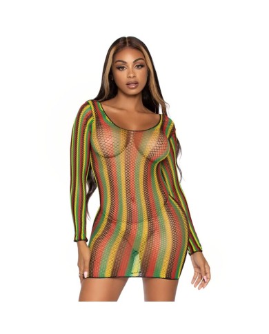 LEG AVENUE MINIVESTIDO DE RED RASTAS TALLA UNICA LEG AVENUE MINIVESTIDO DE RED RASTAS TALLA UNICA