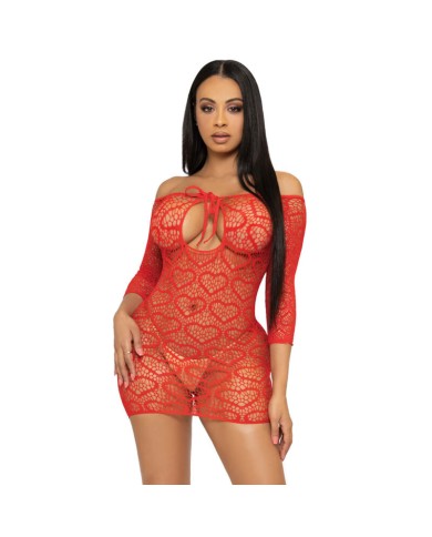 LEG AVENUE MINI VESTIDO HEART NET TALLA UNICA ROSA LEG AVENUE MINI VESTIDO HEART NET TALLA UNICA ROSA