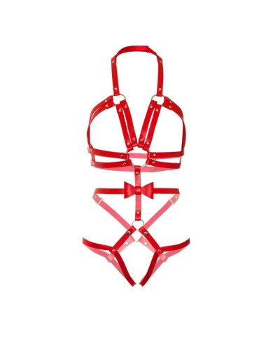 LEG AVENUE KINK TEDDY ARNES CON TACHUELAS TALLA S ROJO