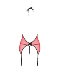 PASSION PEONIA CORSET EROTIC LINE ROJO S M