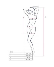 PASSION BS096 BODYSTOCKING NEGRO TALLA UNICA
