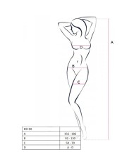 PASSION BS100 BODYSTOCKING NEGRO TALLA UNICA