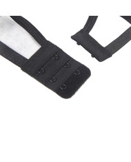 SUBBLIME SET DE 3 PIEZAS SUJETADOR TANGA LIGA ENCAJE NEGRO S M