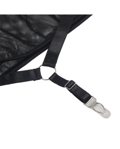 SUBBLIME VESTIDO TRANSPARENTE CUELLO HALTER NEGRO S M