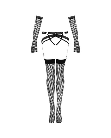 LIVCO CORSETTI FASHION NEMALIA SET LIGUERO MEDIAS GUANTES NEGRO LIVCO CORSETTI FASHION NEMALIA SET LIGUERO MEDIAS GUANTES NEGRO