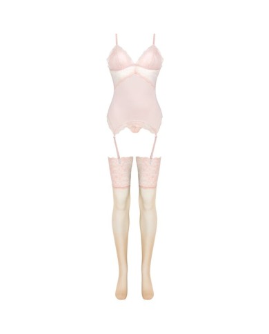 LIVCO CORSETTI FASHION PERSINNE PEACH SET CORSET PANTY MEDIAS LIVCO CORSETTI FASHION PERSINNE PEACH SET CORSET PANTY MEDIAS