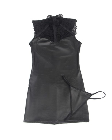 SUBBLIME VESTIDO SEXY DE CUERO S M SUBBLIME VESTIDO SEXY DE CUERO S M