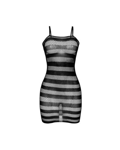 SUBBLIME 951733 VESTIDO DE REJILLA CON FRANJAS NEGRO TALLA UNICA SUBBLIME 951733 VESTIDO DE REJILLA CON FRANJAS NEGRO TALLA UNICA