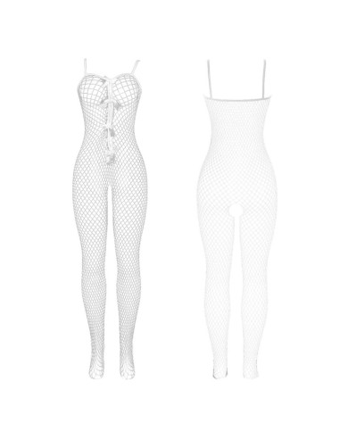 SUBBLIME 951740 BODYSTOCKING CROTCHLESS DE REJILLA CON LAZOS BLANCO TALLA UNICA SUBBLIME 951740 BODYSTOCKING CROTCHLESS DE REJILLA CON LAZOS BLANCO TALLA UNICA