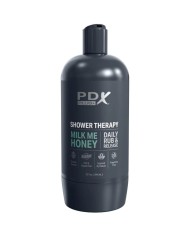 PDX PLUS MASTURBADOR STROKER DISENO DISCRETO DE BOTE CHAMPU MILK ME HONEY