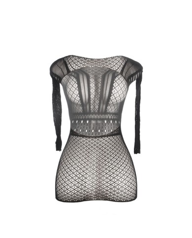 SUBBLIME 951931 VESTIDO DE REJILLA CORTO CON ESPALDA DESCUBIERTA TALLA UNICA SUBBLIME 951931 VESTIDO DE REJILLA CORTO CON ESPALDA DESCUBIERTA TALLA UNICA