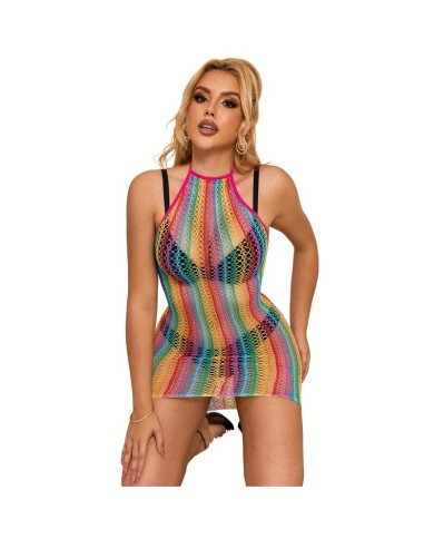 SUBBLIME 952341 VESTIDO DE REJILLA ARCOIRIS TALLA UNICA SUBBLIME 952341 VESTIDO DE REJILLA ARCOIRIS TALLA UNICA