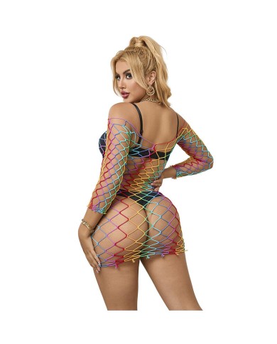 SUBBLIME 952426 VESTIDO DE REJILLA MANGA LARGA ARCOIRIS TALLA UNICA SUBBLIME 952426 VESTIDO DE REJILLA MANGA LARGA ARCOIRIS TALLA UNICA