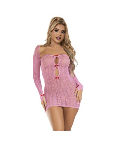 SUBBLIME 952471 VESTIDO DE REJILLA ROSA TALLA UNICA SUBBLIME 952471 VESTIDO DE REJILLA ROSA TALLA UNICA