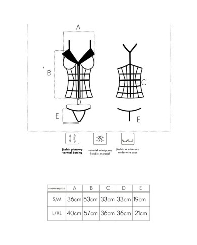 LIVCO CORSETTI FASHION LAURA LC 20215 CORSET TANGA S M LIVCO CORSETTI FASHION LAURA LC 20215 CORSET TANGA S M