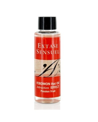 EXTASE SENSUAL ACEITE MASAJE EFECTO CALOR CON FEROMONAS FRUTA DE LA PASION 100 ML EXTASE SENSUAL ACEITE MASAJE EFECTO CALOR CON FEROMONAS FRUTA DE LA PASION 100 ML