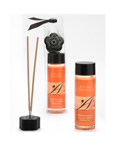EXTASE SENSUAL ACEITE MASAJE EFECTO CALOR CON FEROMONAS FRUTA DE LA PASION 100 ML EXTASE SENSUAL ACEITE MASAJE EFECTO CALOR CON FEROMONAS FRUTA DE LA PASION 100 ML